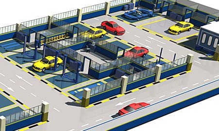 Car workshop layout, car workshop design, ZD-4, Manufacturers