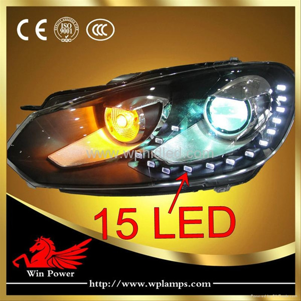 Volkswagen Golf MK6 Headlight Kit GTI Style 15 LED, Volkswagen Golf MK6