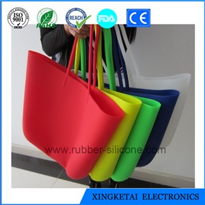 rubber beach tote
